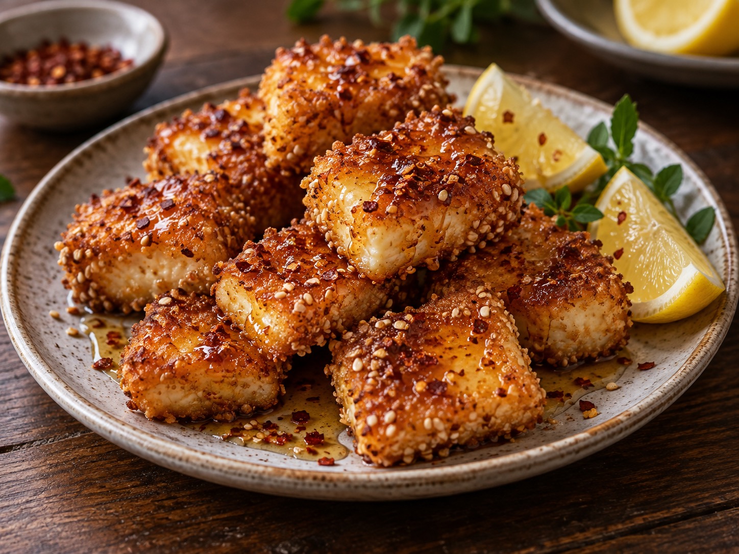 Crispy Halloumi Bites
