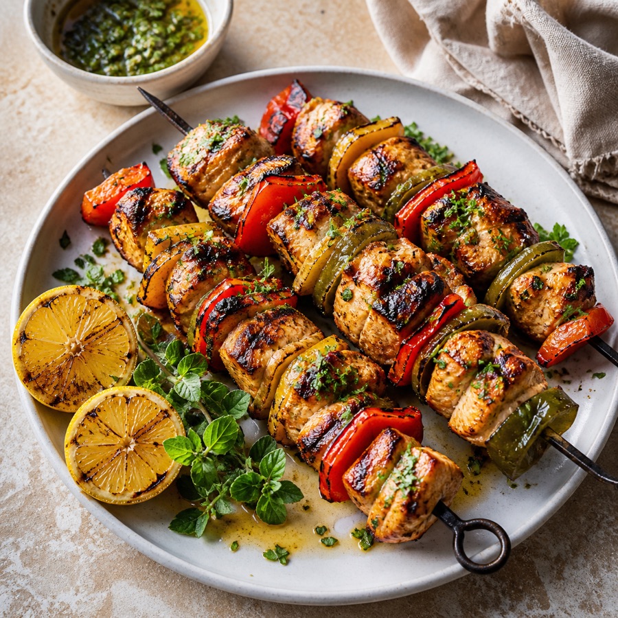 Grilled Chicken Skewers