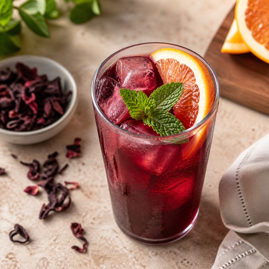Iced Hibiscus Tea