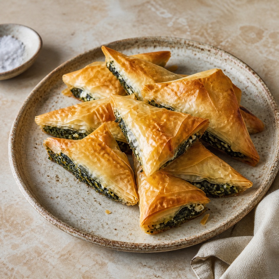 Spinach Feta Phyllo Bites
