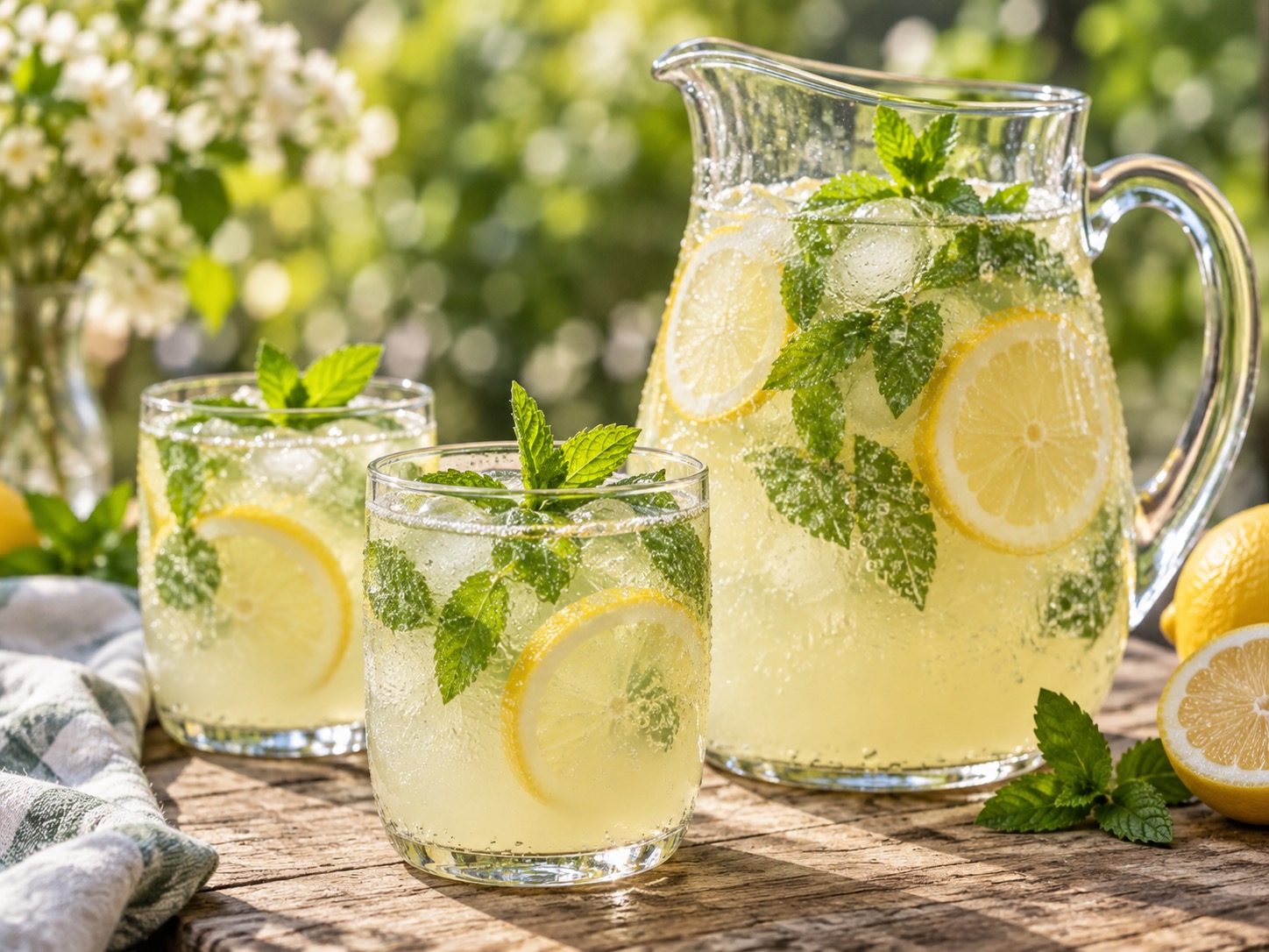 Sparkling Mint Lemonade